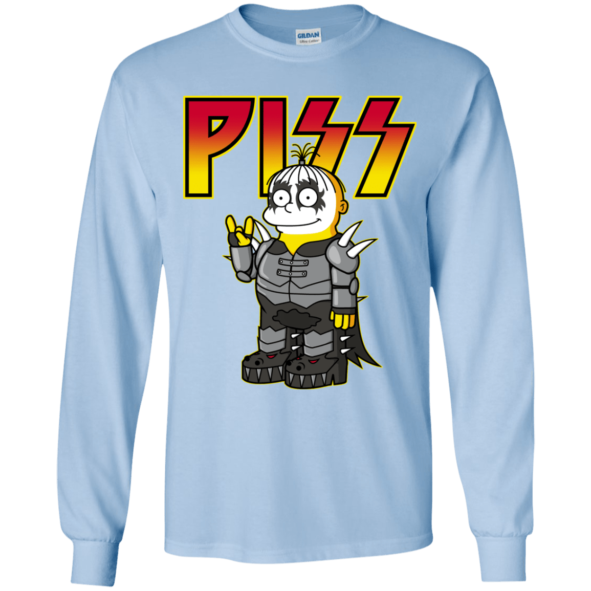 T-Shirts Light Blue / YS Piss Youth Long Sleeve T-Shirt