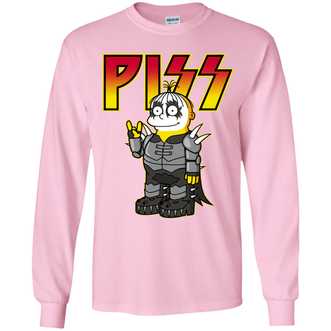 T-Shirts Light Pink / YS Piss Youth Long Sleeve T-Shirt