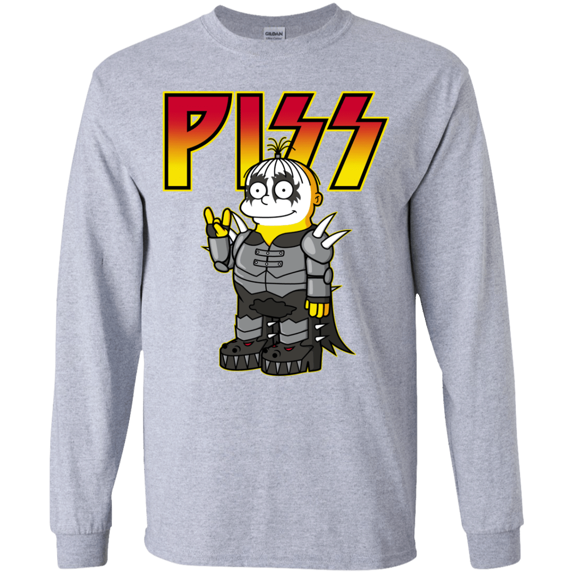 T-Shirts Sport Grey / YS Piss Youth Long Sleeve T-Shirt