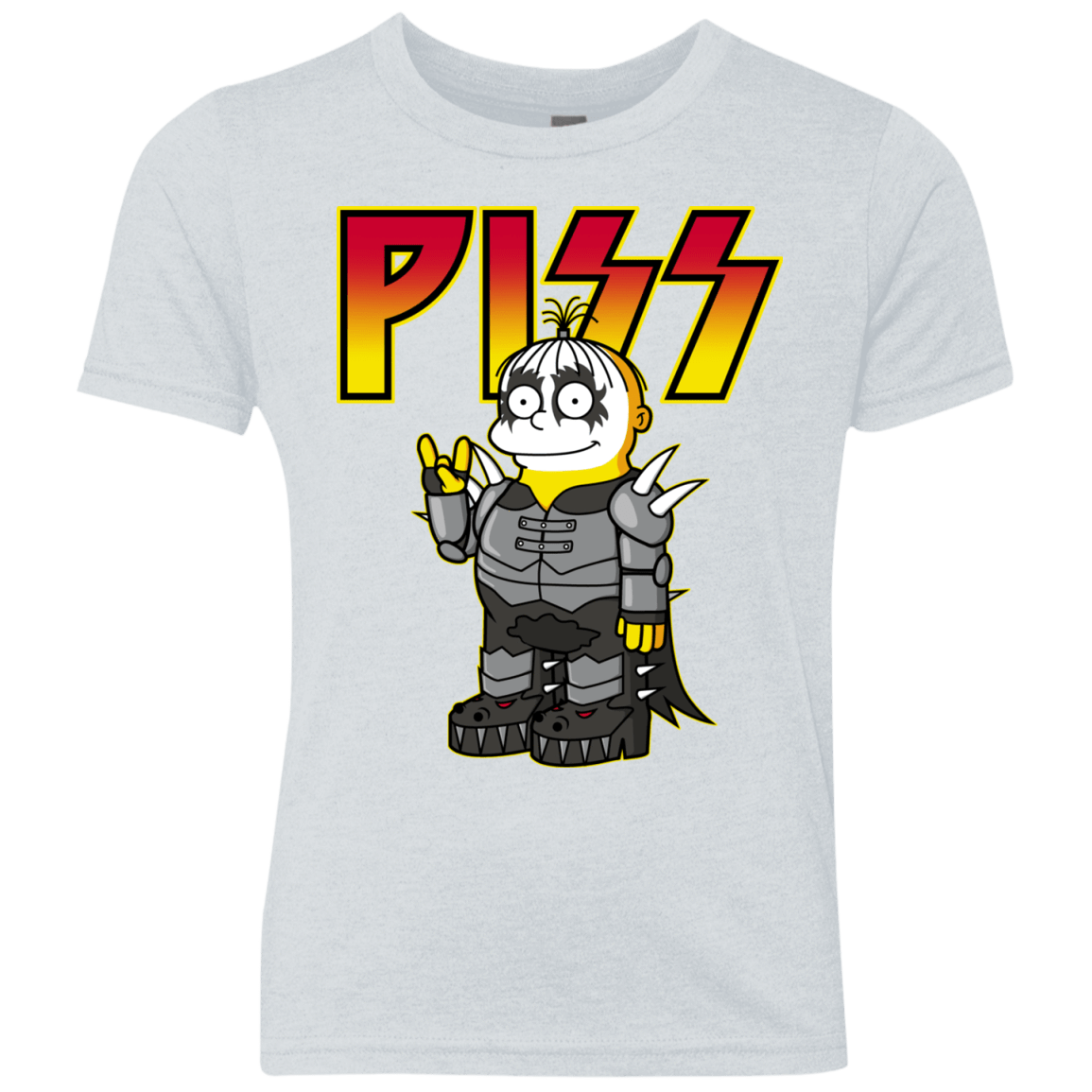 T-Shirts Heather White / YXS Piss Youth Triblend T-Shirt