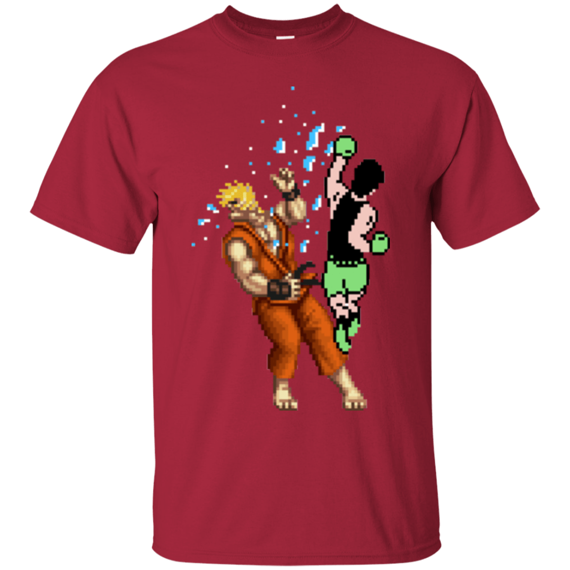 T-Shirts Cardinal / Small Pixel Fight Ken T-Shirt