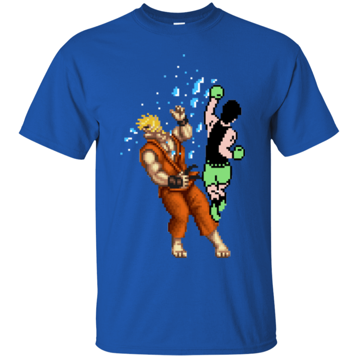 T-Shirts Royal / Small Pixel Fight Ken T-Shirt