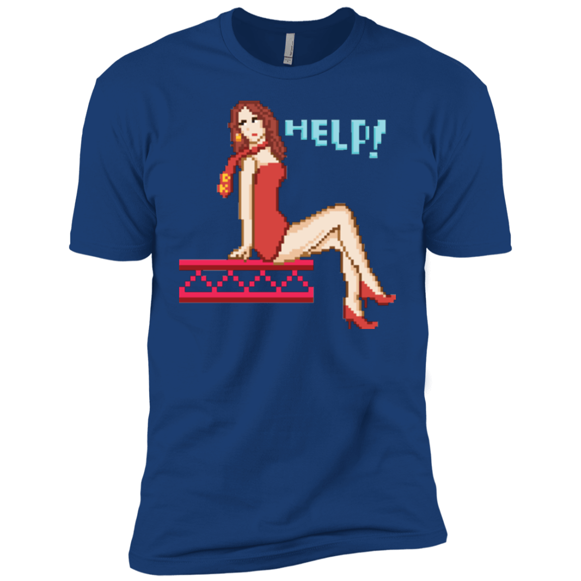 T-Shirts Royal / YXS Pixel Pinup Pauline Boys Premium T-Shirt