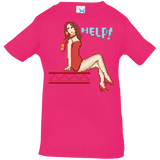 T-Shirts Hot Pink / 6 Months Pixel Pinup Pauline Infant PremiumT-Shirt
