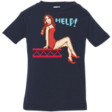 T-Shirts Navy / 6 Months Pixel Pinup Pauline Infant PremiumT-Shirt