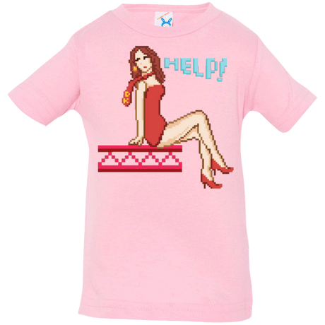 T-Shirts Pink / 6 Months Pixel Pinup Pauline Infant PremiumT-Shirt
