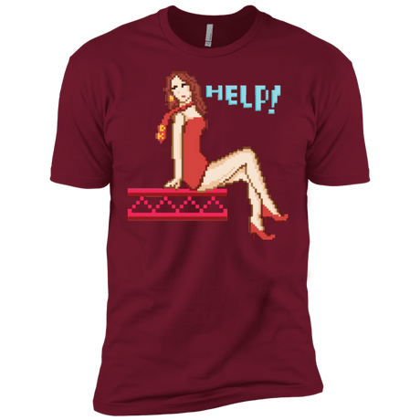 T-Shirts Cardinal / X-Small Pixel Pinup Pauline Men's Premium T-Shirt