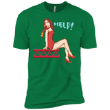 T-Shirts Kelly Green / X-Small Pixel Pinup Pauline Men's Premium T-Shirt