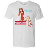 T-Shirts Heather White / Small Pixel Pinup Pauline Men's Triblend T-Shirt