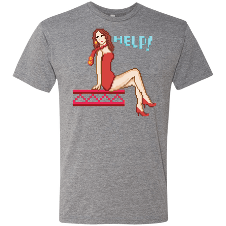 T-Shirts Premium Heather / Small Pixel Pinup Pauline Men's Triblend T-Shirt