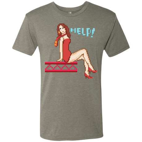 Pixel Pinup Pauline Men's Triblend T-Shirt