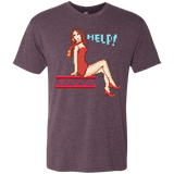 T-Shirts Vintage Purple / Small Pixel Pinup Pauline Men's Triblend T-Shirt