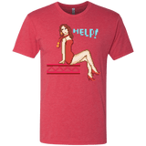 T-Shirts Vintage Red / Small Pixel Pinup Pauline Men's Triblend T-Shirt