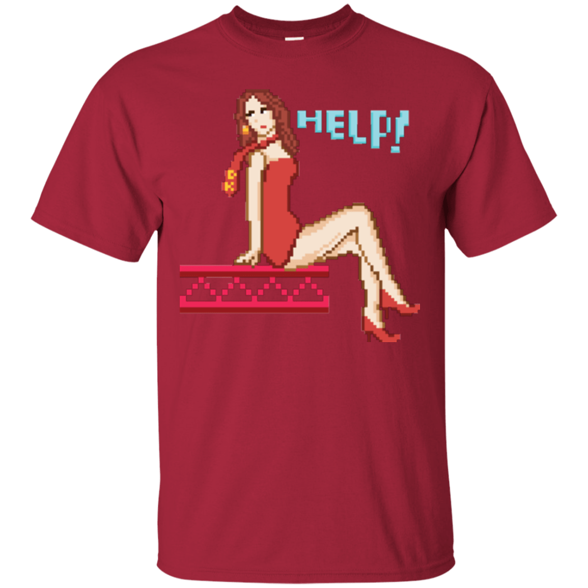 T-Shirts Cardinal / Small Pixel Pinup Pauline T-Shirt