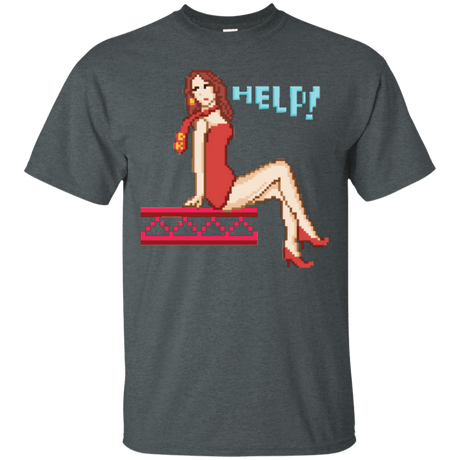 T-Shirts Dark Heather / Small Pixel Pinup Pauline T-Shirt