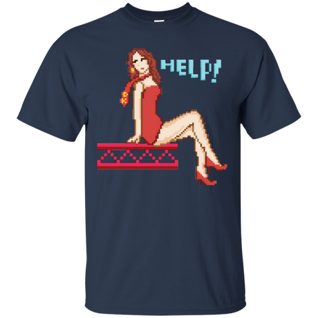 T-Shirts Navy / Small Pixel Pinup Pauline T-Shirt