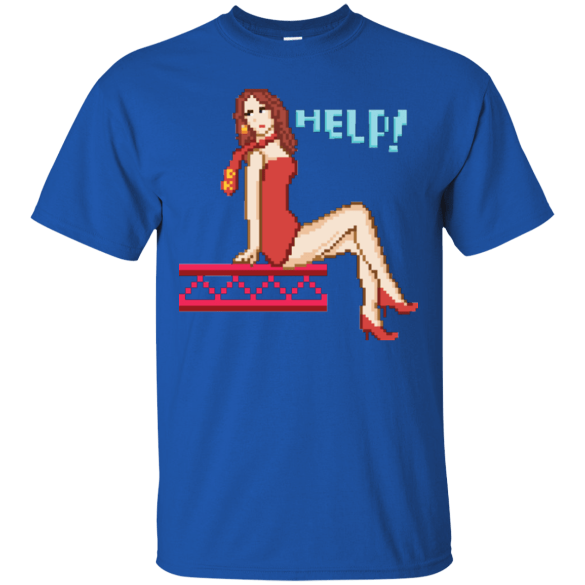 T-Shirts Royal / Small Pixel Pinup Pauline T-Shirt