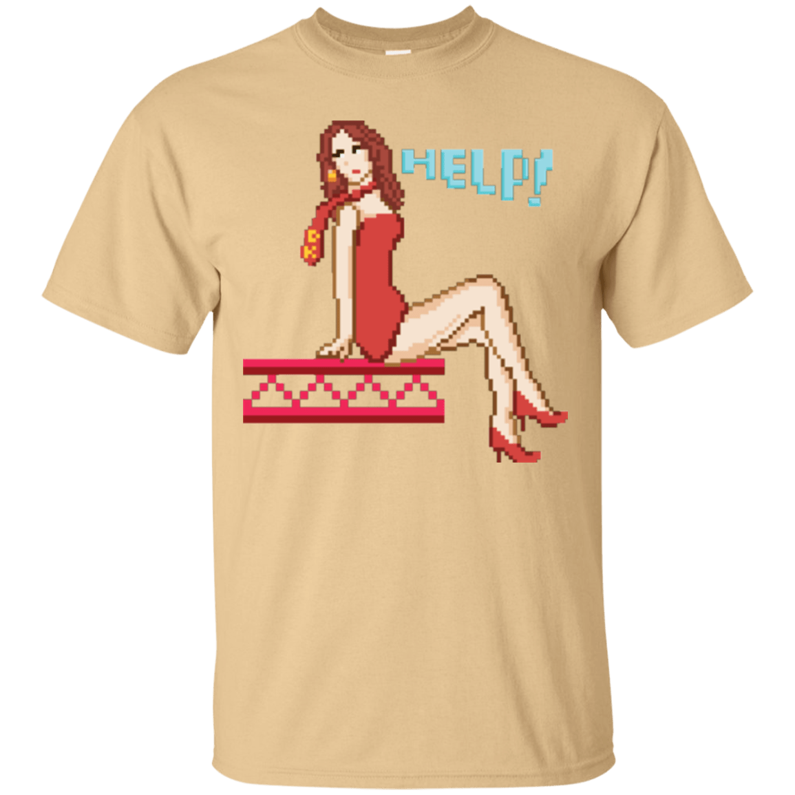 T-Shirts Vegas Gold / Small Pixel Pinup Pauline T-Shirt