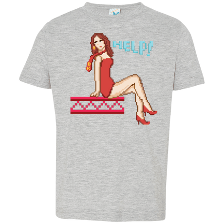T-Shirts Heather / 2T Pixel Pinup Pauline Toddler Premium T-Shirt