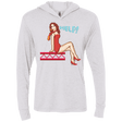 T-Shirts Heather White / X-Small Pixel Pinup Pauline Triblend Long Sleeve Hoodie Tee