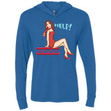 T-Shirts Vintage Royal / X-Small Pixel Pinup Pauline Triblend Long Sleeve Hoodie Tee