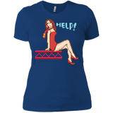 T-Shirts Royal / X-Small Pixel Pinup Pauline Women's Premium T-Shirt