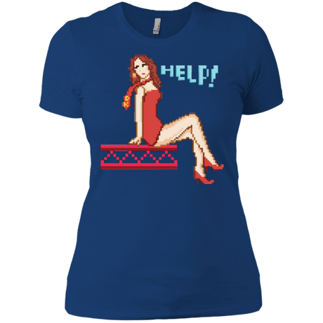T-Shirts Royal / X-Small Pixel Pinup Pauline Women's Premium T-Shirt
