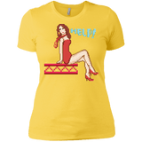 T-Shirts Vibrant Yellow / X-Small Pixel Pinup Pauline Women's Premium T-Shirt