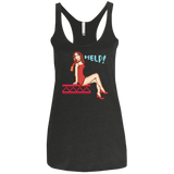T-Shirts Vintage Black / X-Small Pixel Pinup Pauline Women's Triblend Racerback Tank