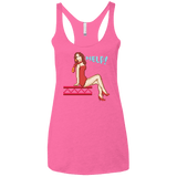 T-Shirts Vintage Pink / X-Small Pixel Pinup Pauline Women's Triblend Racerback Tank