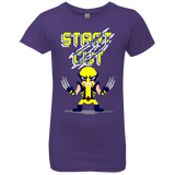 T-Shirts Purple Rush / YXS Pixel Wolf Girls Premium T-Shirt