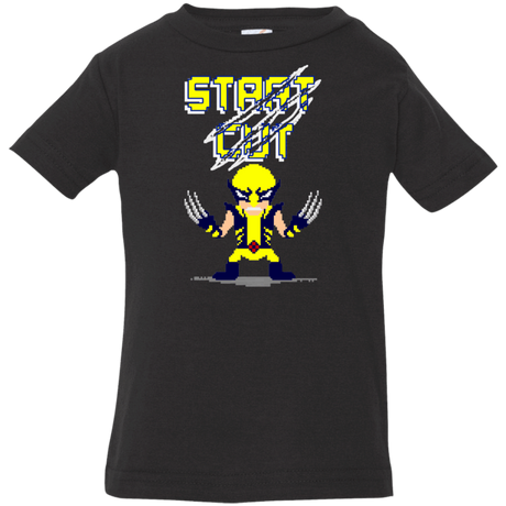 T-Shirts Black / 6 Months Pixel Wolf Infant Premium T-Shirt