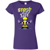 T-Shirts Purple / S Pixel Wolf Junior Slimmer-Fit T-Shirt