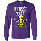 T-Shirts Purple / S Pixel Wolf Men's Long Sleeve T-Shirt