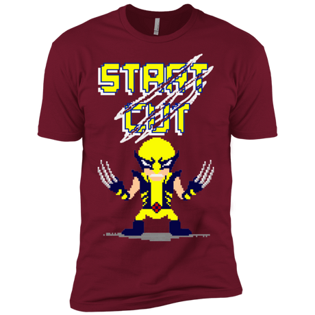 T-Shirts Cardinal / X-Small Pixel Wolf Men's Premium T-Shirt