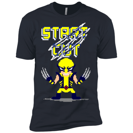 T-Shirts Indigo / X-Small Pixel Wolf Men's Premium T-Shirt