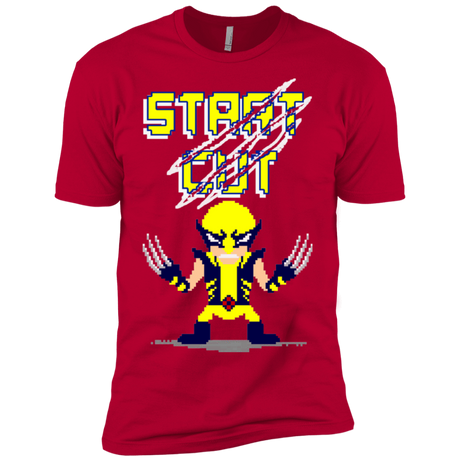 T-Shirts Red / X-Small Pixel Wolf Men's Premium T-Shirt