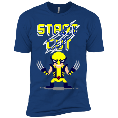 T-Shirts Royal / X-Small Pixel Wolf Men's Premium T-Shirt