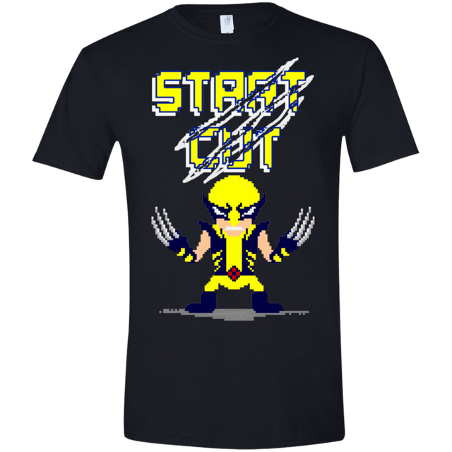 T-Shirts Black / X-Small Pixel Wolf Men's Semi-Fitted Softstyle