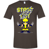 T-Shirts Dark Chocolate / S Pixel Wolf Men's Semi-Fitted Softstyle