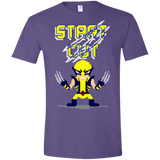 T-Shirts Heather Purple / S Pixel Wolf Men's Semi-Fitted Softstyle