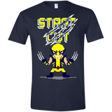 T-Shirts Navy / X-Small Pixel Wolf Men's Semi-Fitted Softstyle