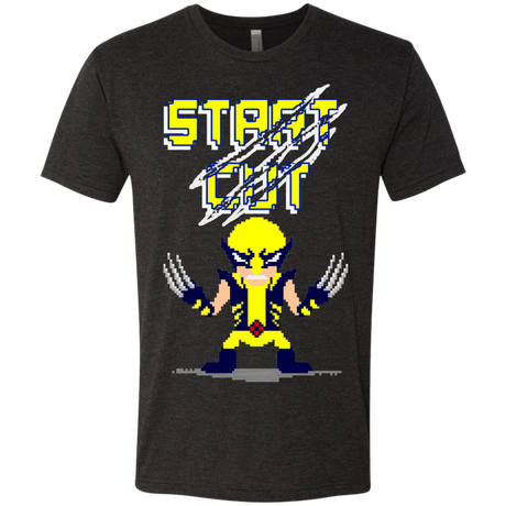 T-Shirts Vintage Black / S Pixel Wolf Men's Triblend T-Shirt