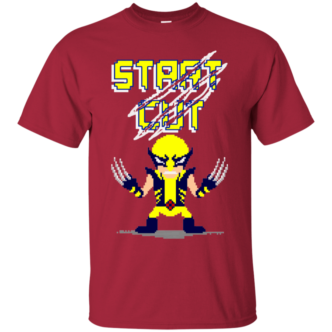 T-Shirts Cardinal / S Pixel Wolf T-Shirt