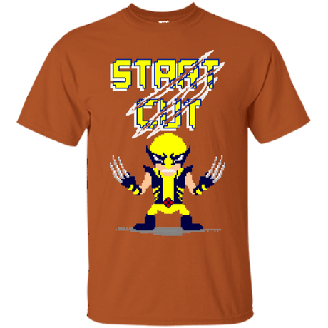 T-Shirts Texas Orange / S Pixel Wolf T-Shirt