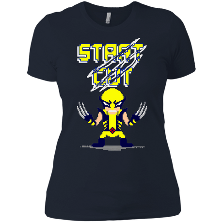 T-Shirts Midnight Navy / X-Small Pixel Wolf Women's Premium T-Shirt