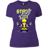 T-Shirts Purple Rush/ / X-Small Pixel Wolf Women's Premium T-Shirt