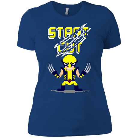 T-Shirts Royal / X-Small Pixel Wolf Women's Premium T-Shirt