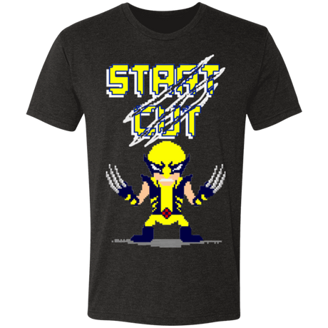 T-Shirts Vintage Black / S Pixel Wolverine Men's Triblend T-Shirt