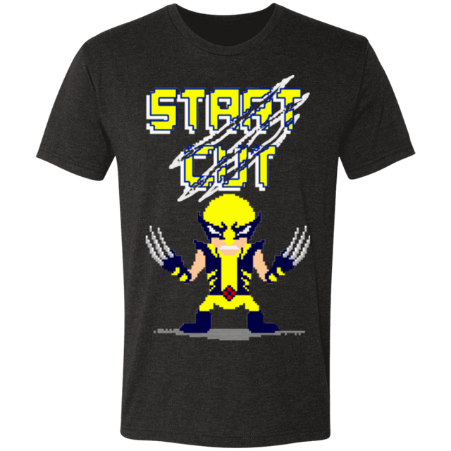 T-Shirts Vintage Black / S Pixel Wolverine Men's Triblend T-Shirt